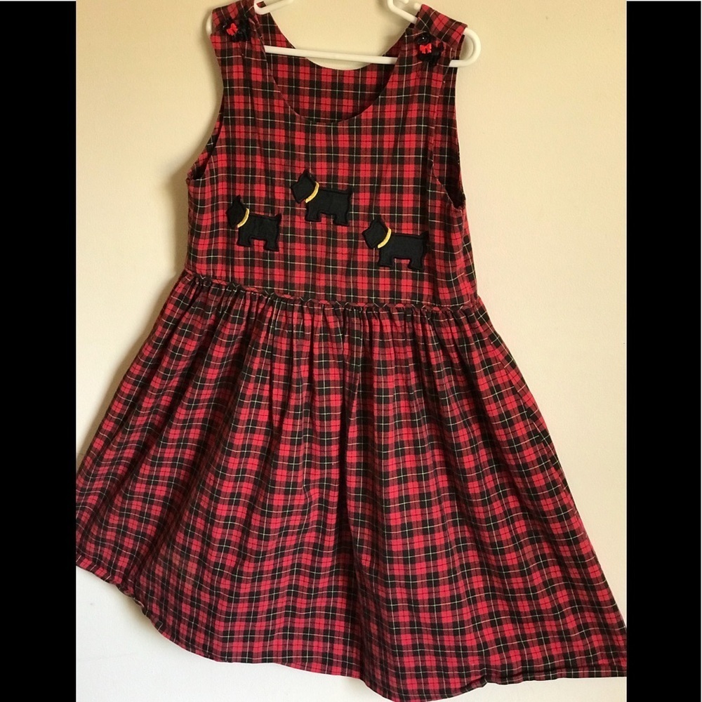 Rare 1970’s Handmade Scottish Terrier Doggie Dress